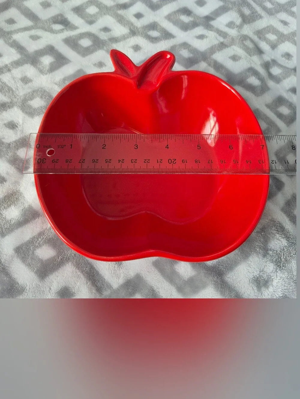 Martha Stewart Collection - Set of 2 Bright Red Apple-Shaped Bowls